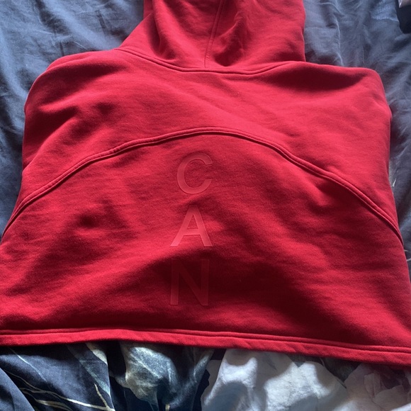 Size 10 team Canada Lululemon cropped hoodie - Picture 2 of 3